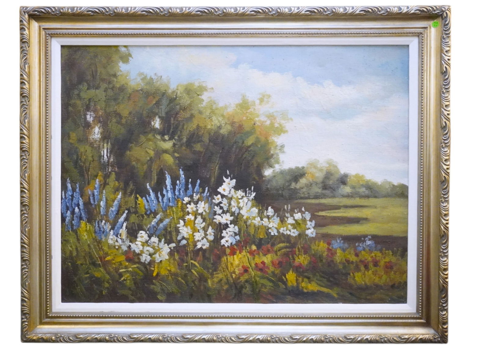 LARGE GALLERY FRAMED LANDSCAPE OIL PAINTING (1 of 2)