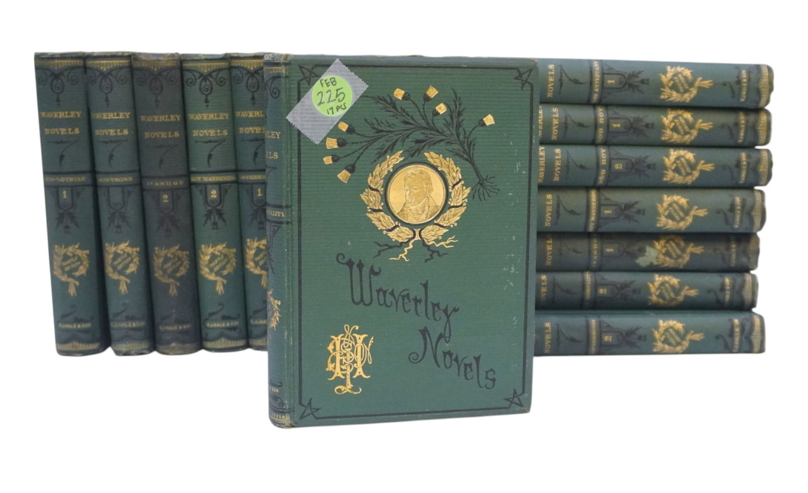 ANTIQUE WAVERLY NOVELS BY SIR WALTER SCOTT 1875 EDITIONS (1 of 6)