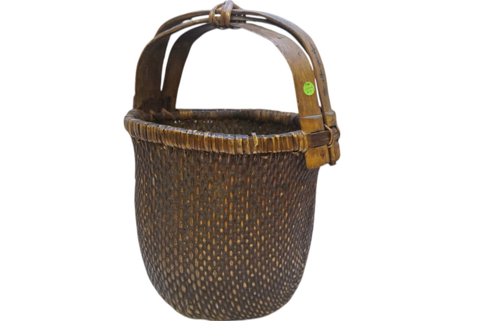 ANTIQUE 19TH CENTURY CHINESE RICE HARVEST BASKET (1 of 7)