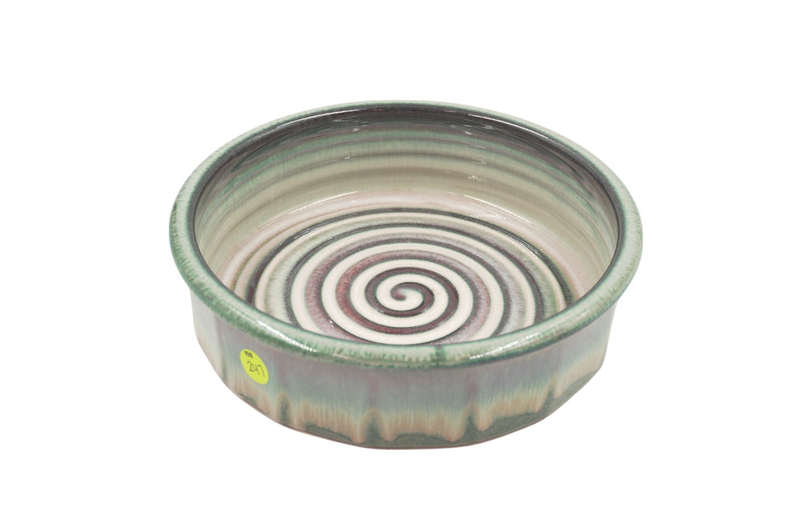 BILL CAMPBELL POTTERY DRIP GLAZE BOWL (1 of 4)