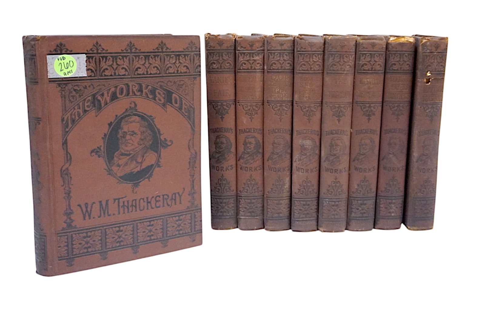 THE WORKS OF W.M. THACKERAY BY F.M. LUPTON - 9 ANTIQUE EDITIONS (1 of 6)