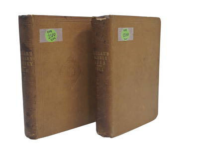 2 1855 EDITIONS OF VIEW OF THE STATE OF EUROPE DURING THE MIDDLE AGES BY HENRY HALLAM: View of The State of Europe During The Middle Ages by Henry Hallam LL.D., F.R.A.S. Published by John Murray in London in 1855. This lot is for volumes I and IV. Each measures 5" x 7.5" x 1", total lot