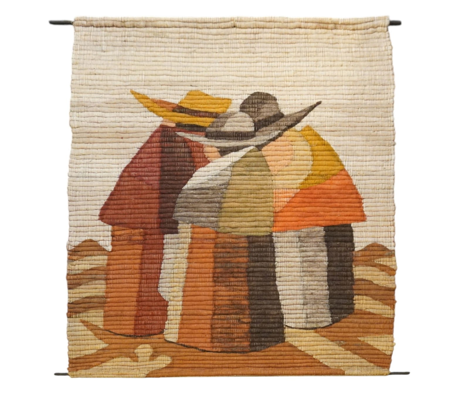 VINTAGE PERUVIAN HANDWOVEN WOOL WALL HANGING (1 of 2)