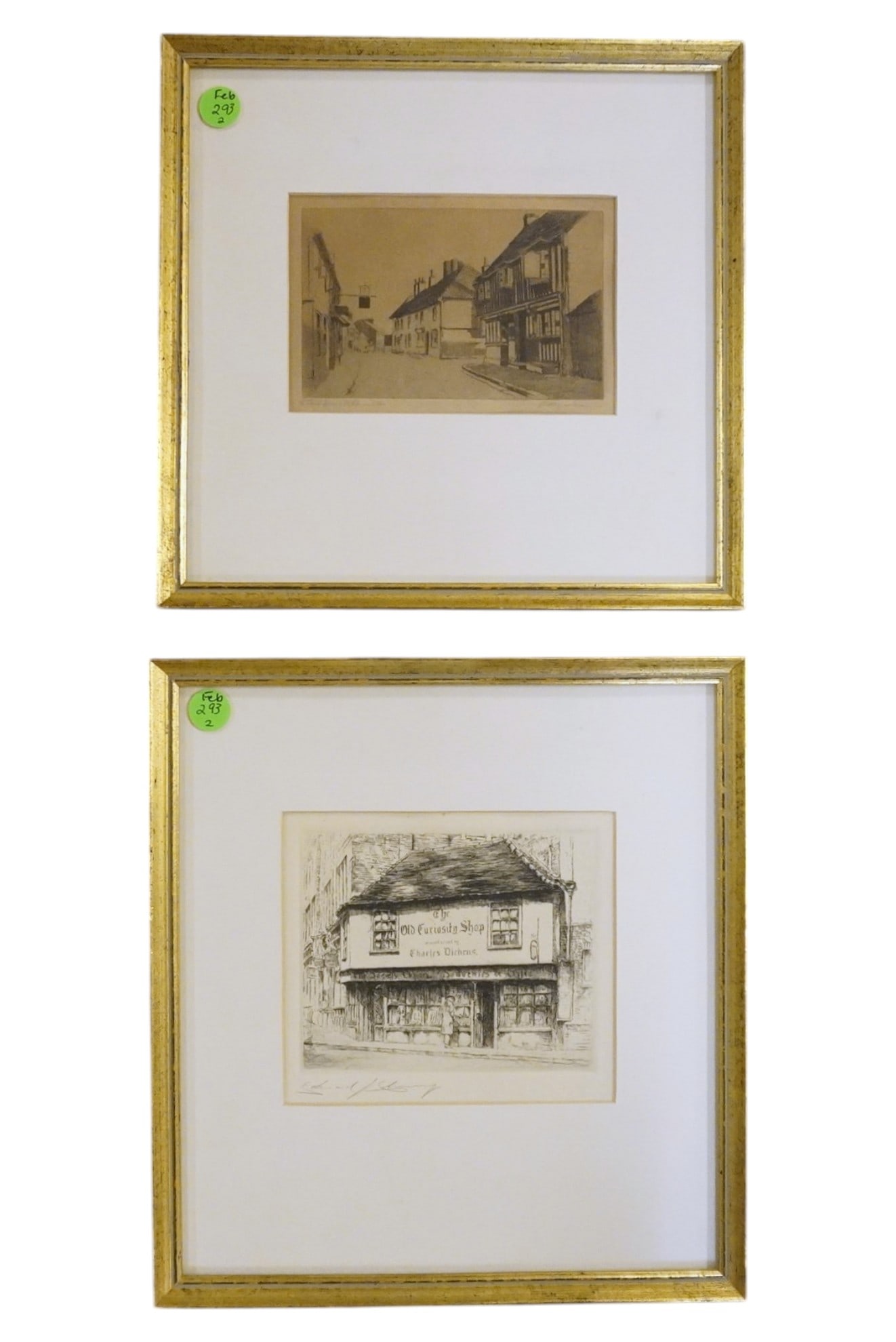 2 ANTIQUE ENGLISH ETCHINGS CHAKLES DICKENS (1 of 4)