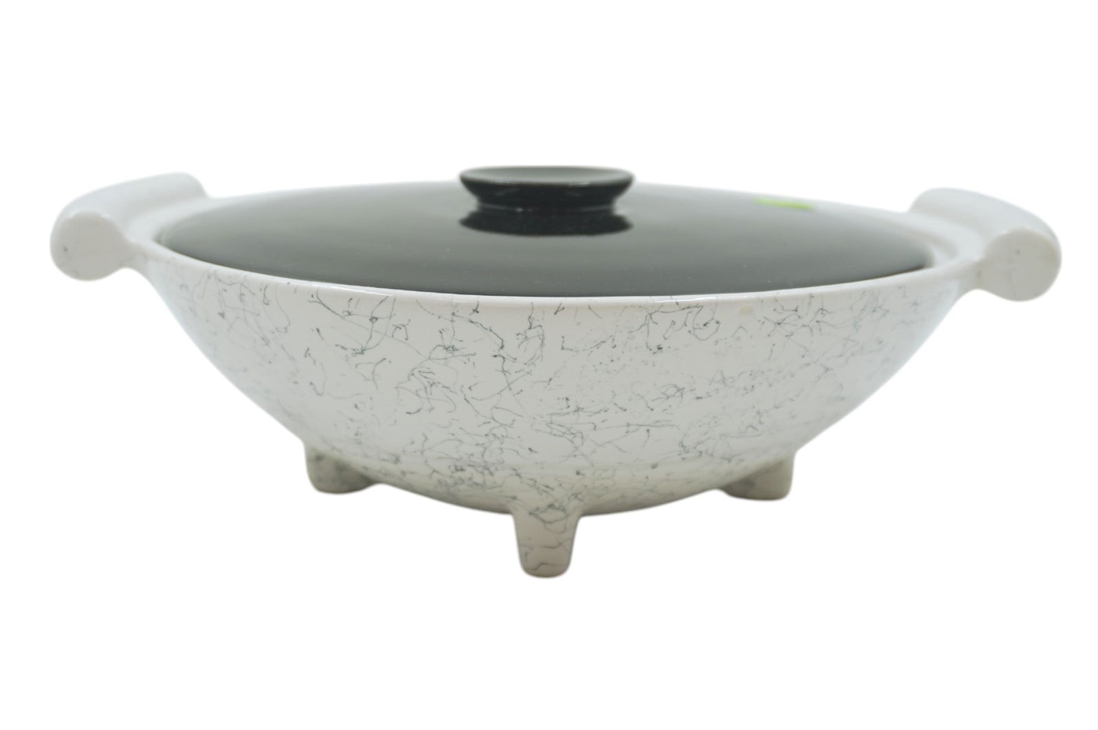 VINTAGE MCM KENWOOD POTTERY FOOTED COVERED CASSEROLE DISH (1 of 4)