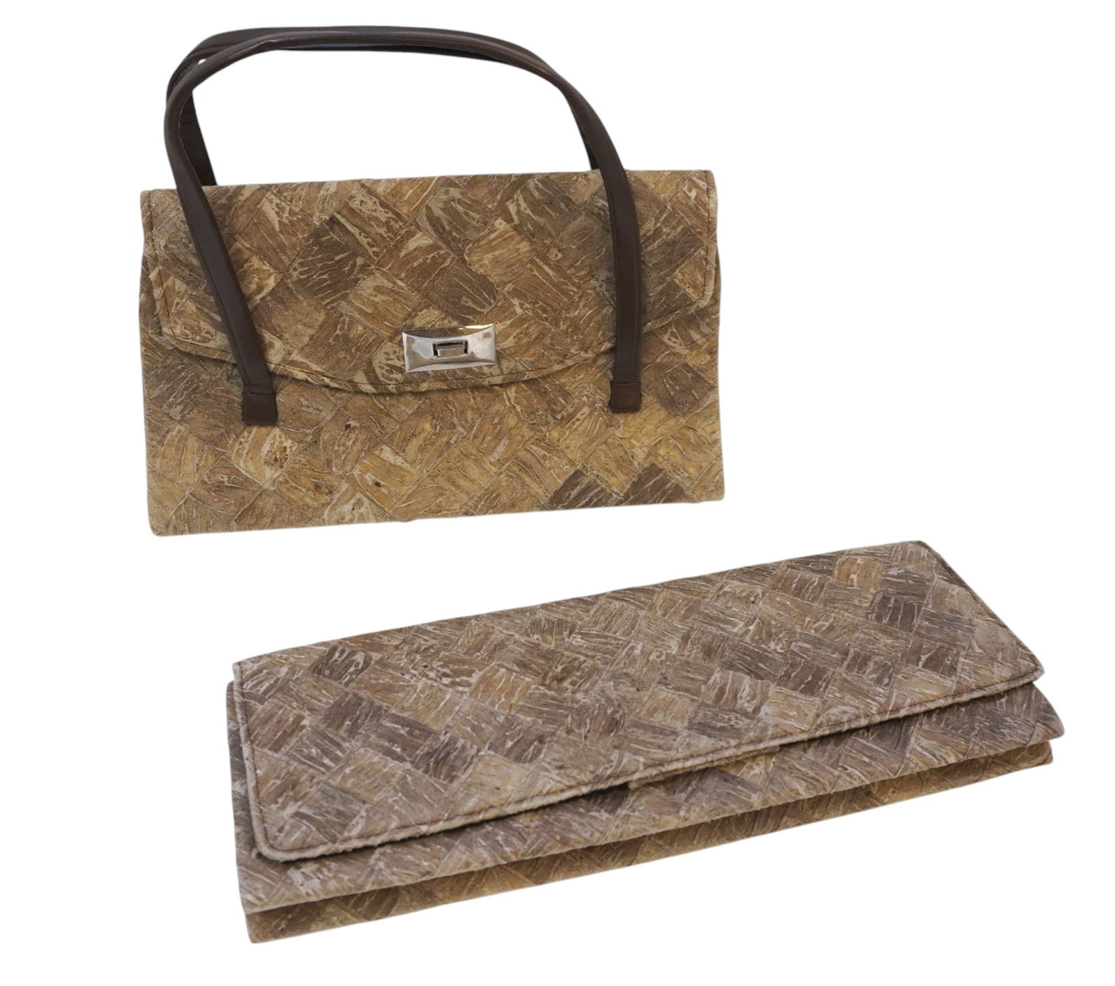 2 MID CENTURY SILK COCOON PURSE CLUTCH (1 of 3)