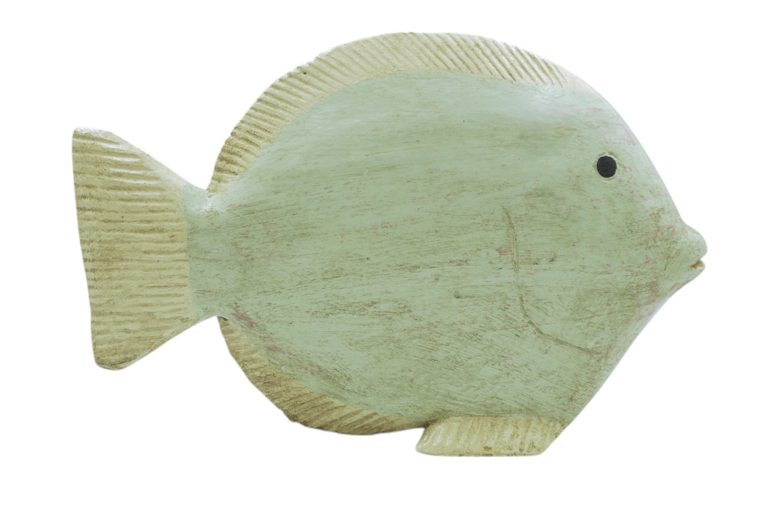 VINTAGE WOOD CARVED FISH SCULPTURE: Vintage Wood Carved Fish Sculpture. Measures 10"x15.5". Total weight 3 lbs.
