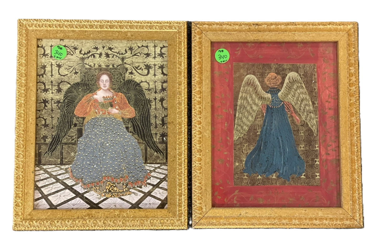 PAIR OF KAY JACKSON BOMBAY CO. FRAMED ART PRINTS (1 of 4)