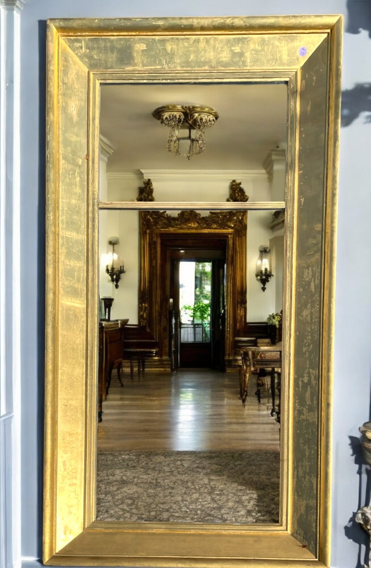 LARGE AMERICAN FEDERAL GILTWOOD MIRROR (1 of 7)