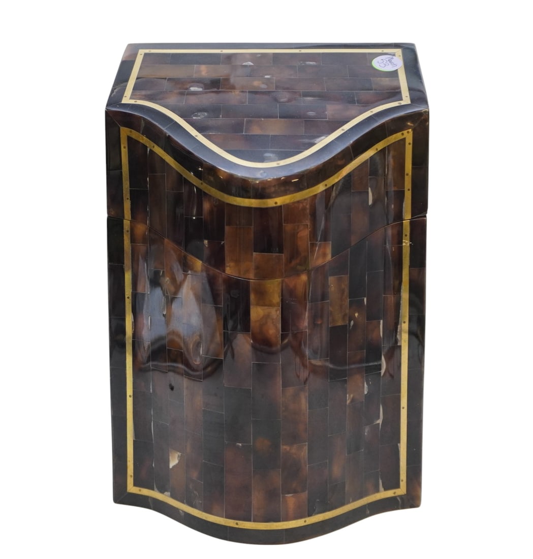 KARL SPRINGER STYLE TESSELLATED HORN BOX BY MAITLAND SMITH (1 of 7)