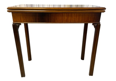 GEORGE III STYLE MAHOGANY CARD TABLE