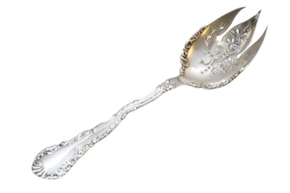 STERLING SILVER ELAINE SERVING FORK 1890 A.F. TOWLE / LUNT