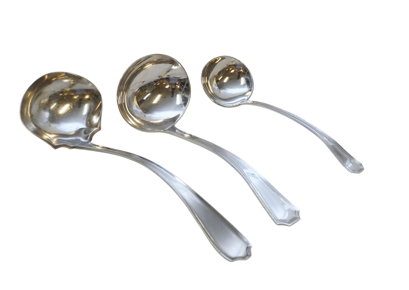 3 AMERICAN STERLING SILVER LADLES (1 of 3)