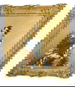 ANTIQUE C 1860 WOMANS PORTRAIT OIL ON CANVAS