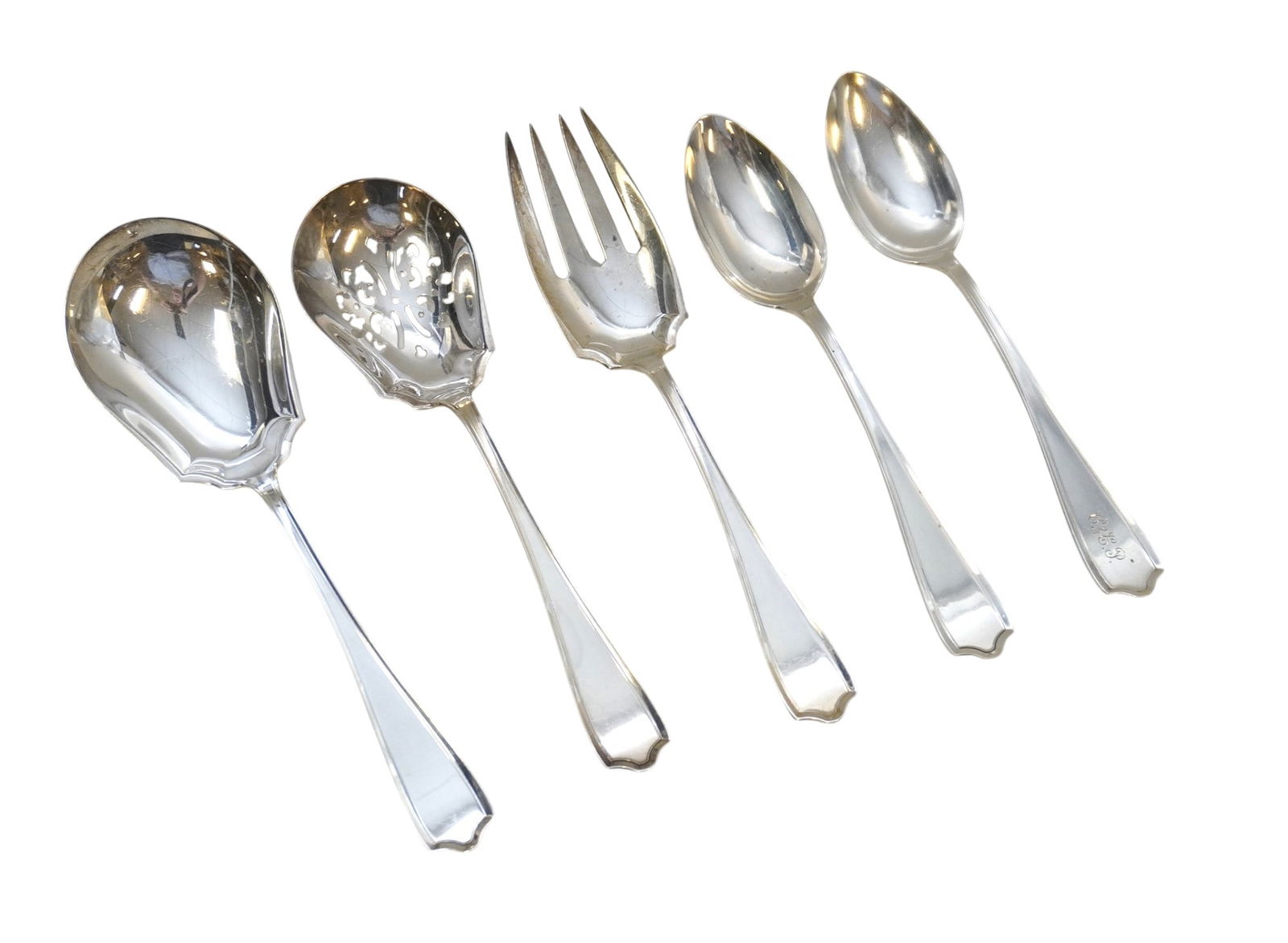 5 STERLING SILVER MARYLAND 1910 SERVING PIECES (1 of 3)