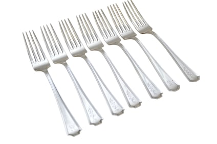 7 STERLING SILVER FORKS FAIRFAX 1910 DURGIN