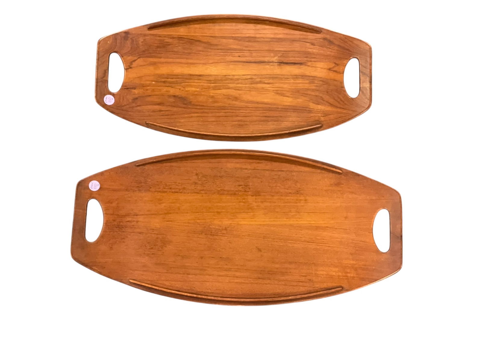 2 MCM DANSK "SURFBOARD" TEAK SERVING TRAYS (1 of 5)