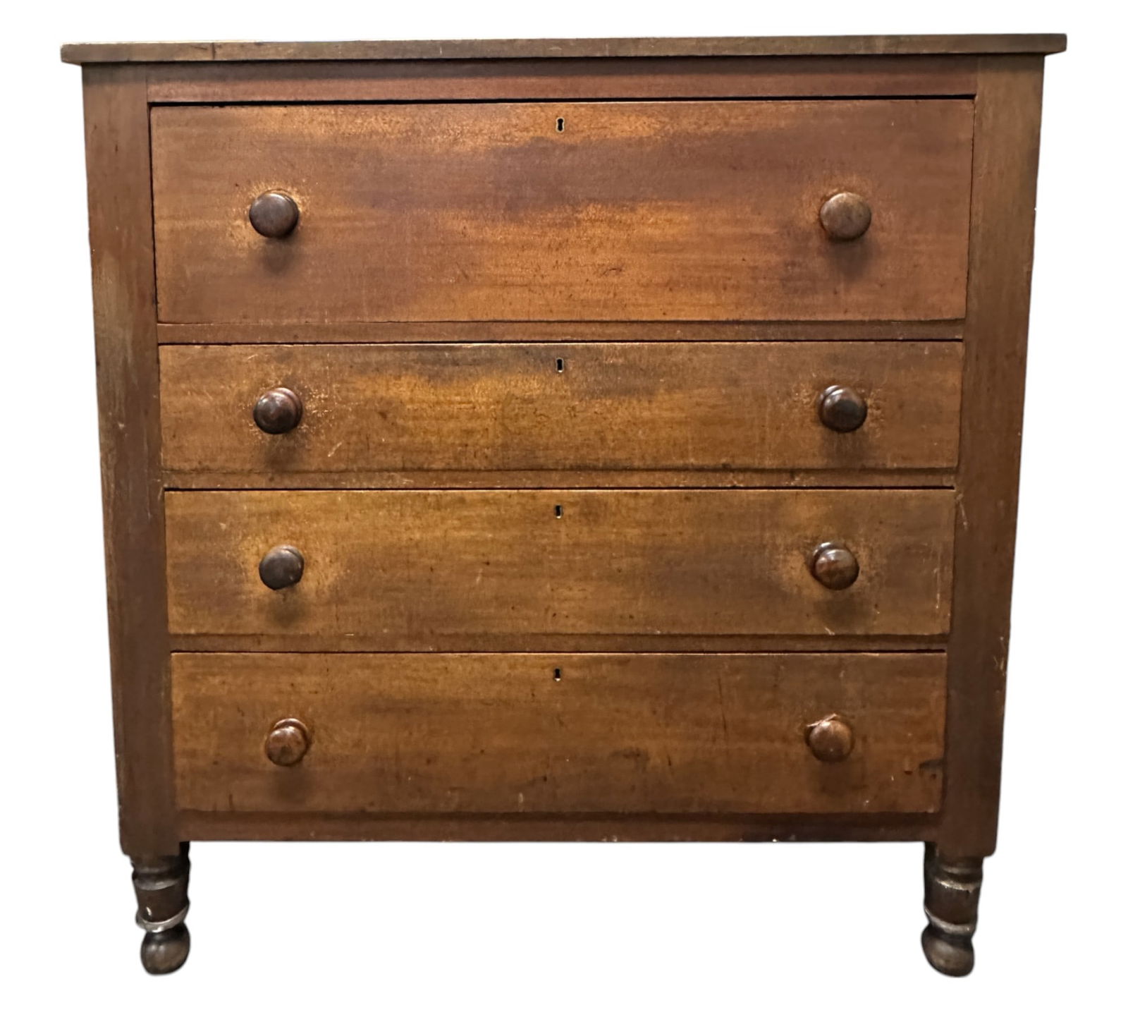 ANTIQUE SHERATON CHEST OF DRAWERS (1 of 1)