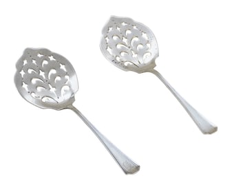 2 STERLING SILVER CUCUMBER SERVERS FAIRFAX 1910