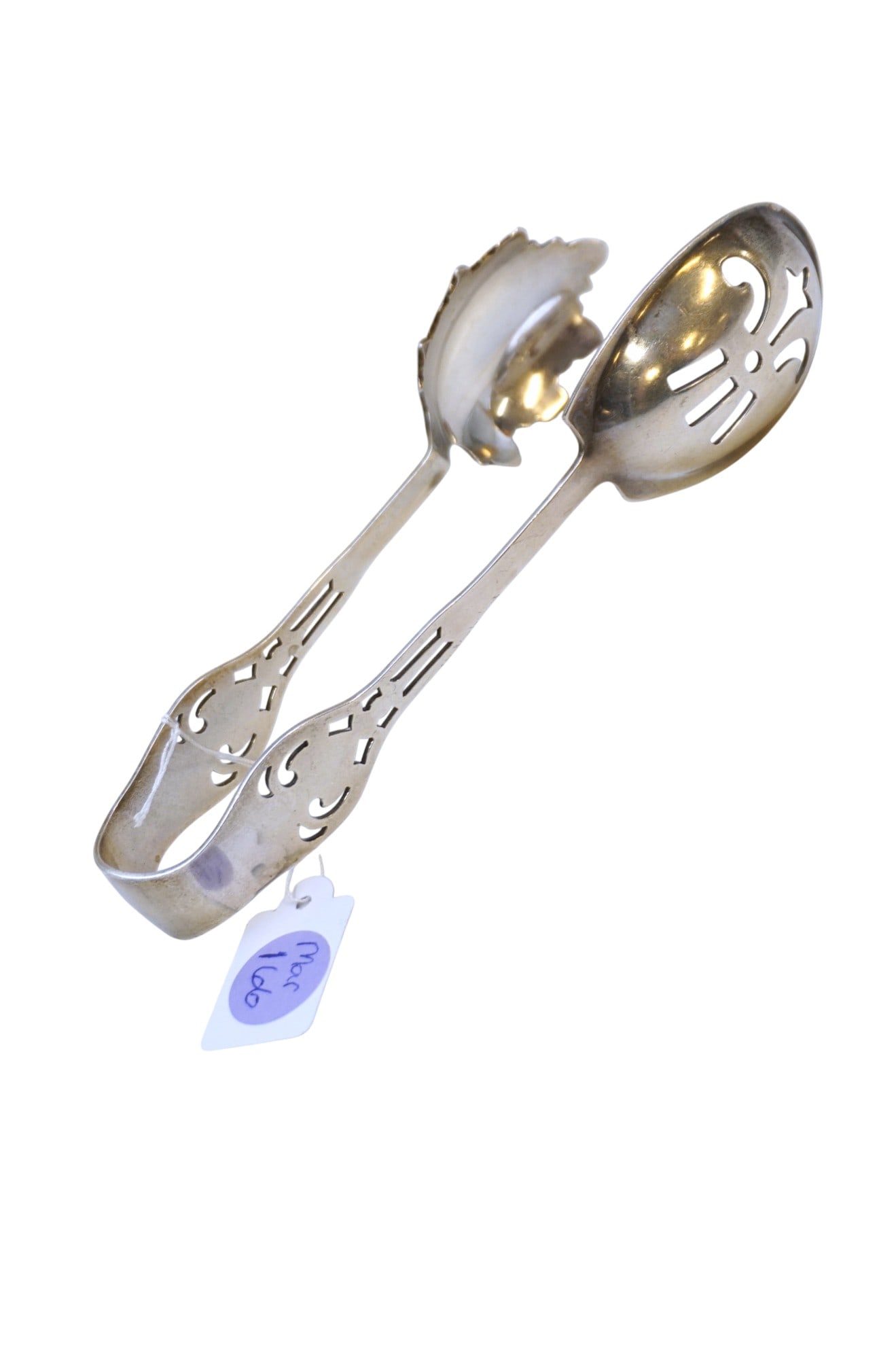 STERLING SILVER ICE TONGS R. WALLACE (1 of 4)