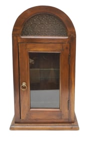 ANTIQUE WOOD TABLETOP CABINET