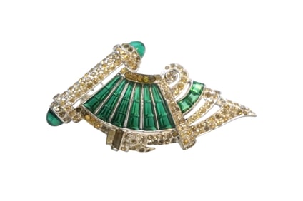 SCARCE R. DEROSA ART DECO ERA FUR OR SWEATER CLIP