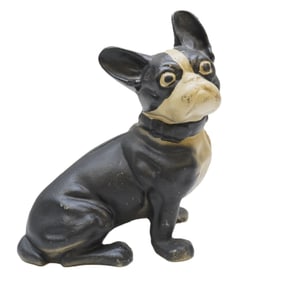 CAST IRON BOSTON BULLDOG DOORSTOP