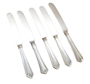 5 ANTIQUE AMERICAN STERLING KNIVES