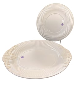 2 PC LENOX BUTLERS PANTRY SERVING PLATTERS