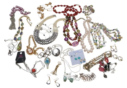 LARGE LOT OF COSTUME JEWELRY