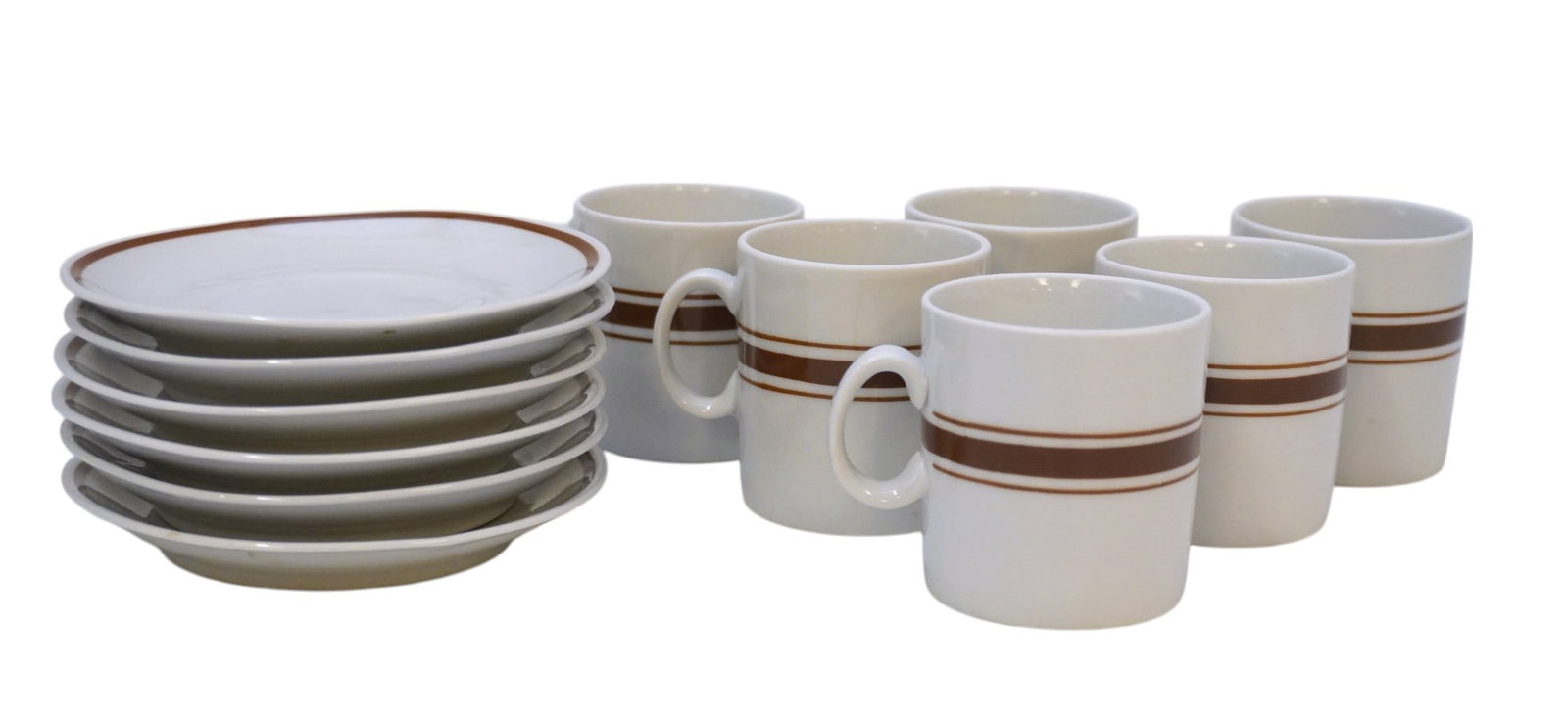 JAROLINA PORCELAIN DEMITASSE SET 12 PC: Jarolina Porcelain Poland Demitasse Set, 6 saucers 4.25" and 6 cups 2.25". Weight 1 lb 3 oz