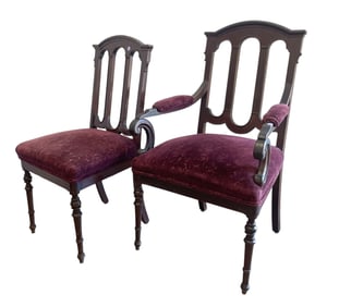 2 ANTIQUE VICTORIAN MAHOGANY CHAIRS