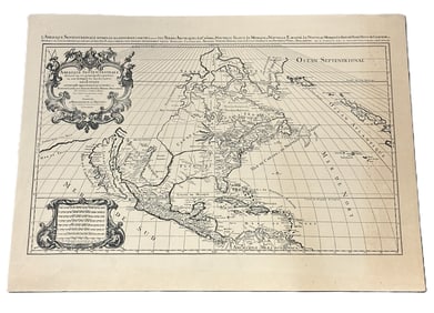 AMERIQUE SEPTENTRIONALE DIVISEE EN SES PRINCIPALES MAP