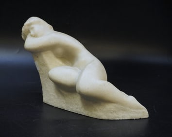 VINTAGE VINCENT GLINSKY "THE DREAMER" STONE SCULPTURE