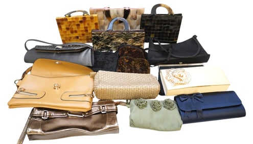 LARGE COLLECTION OF EVENING BAGS & CLUTCHES