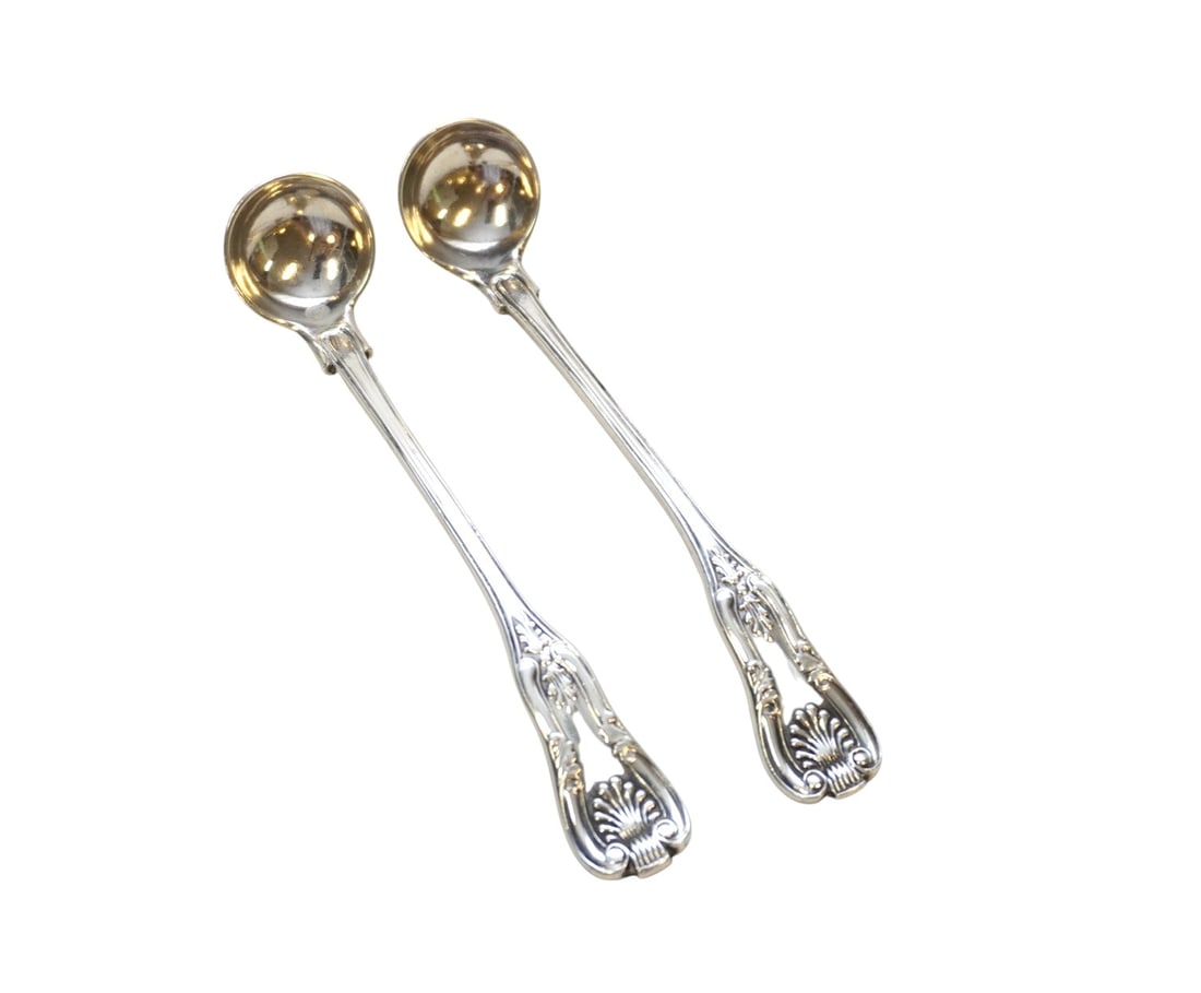 2 HAYDEN & GREGG CHARLESTON SC COIN SILVER CREAM / SAUCE SPOONS (1 of 2)