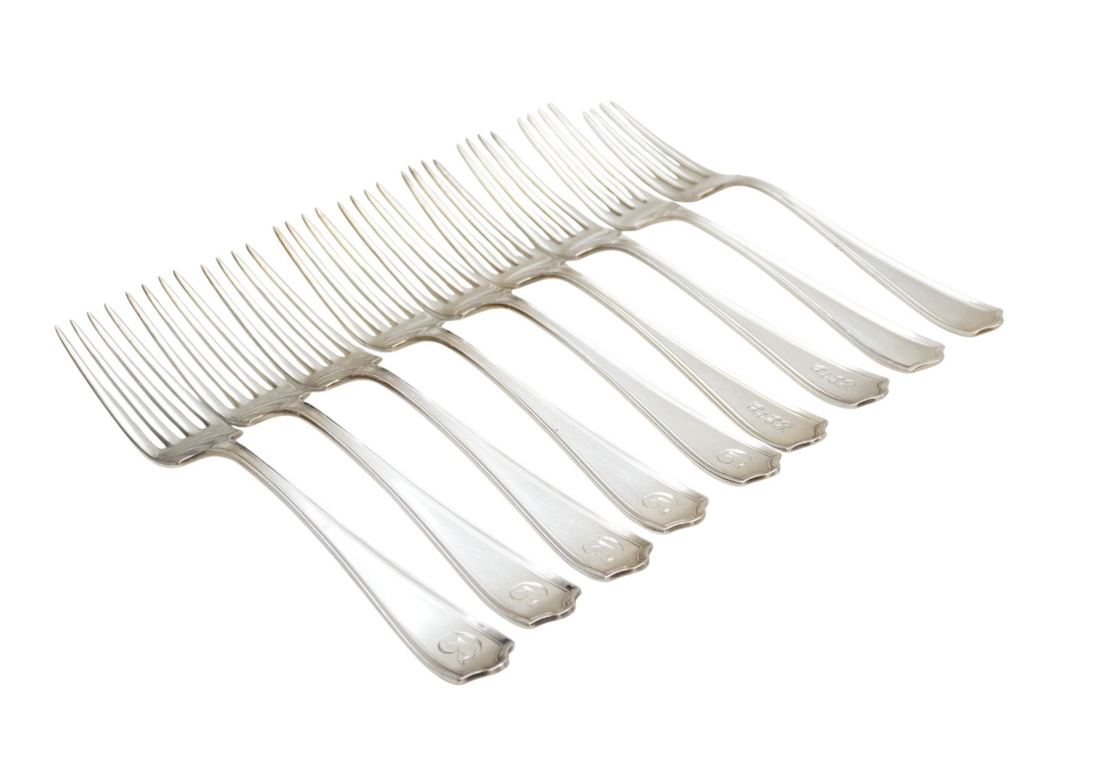 9 STERLING SILVER FORKS MARYLAND 1910 (1 of 2)