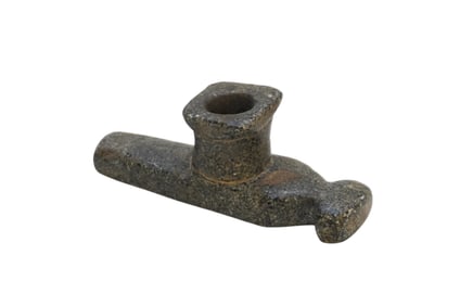 NATIVE AMERICAN STONE CEREMONIAL STONE PIPE