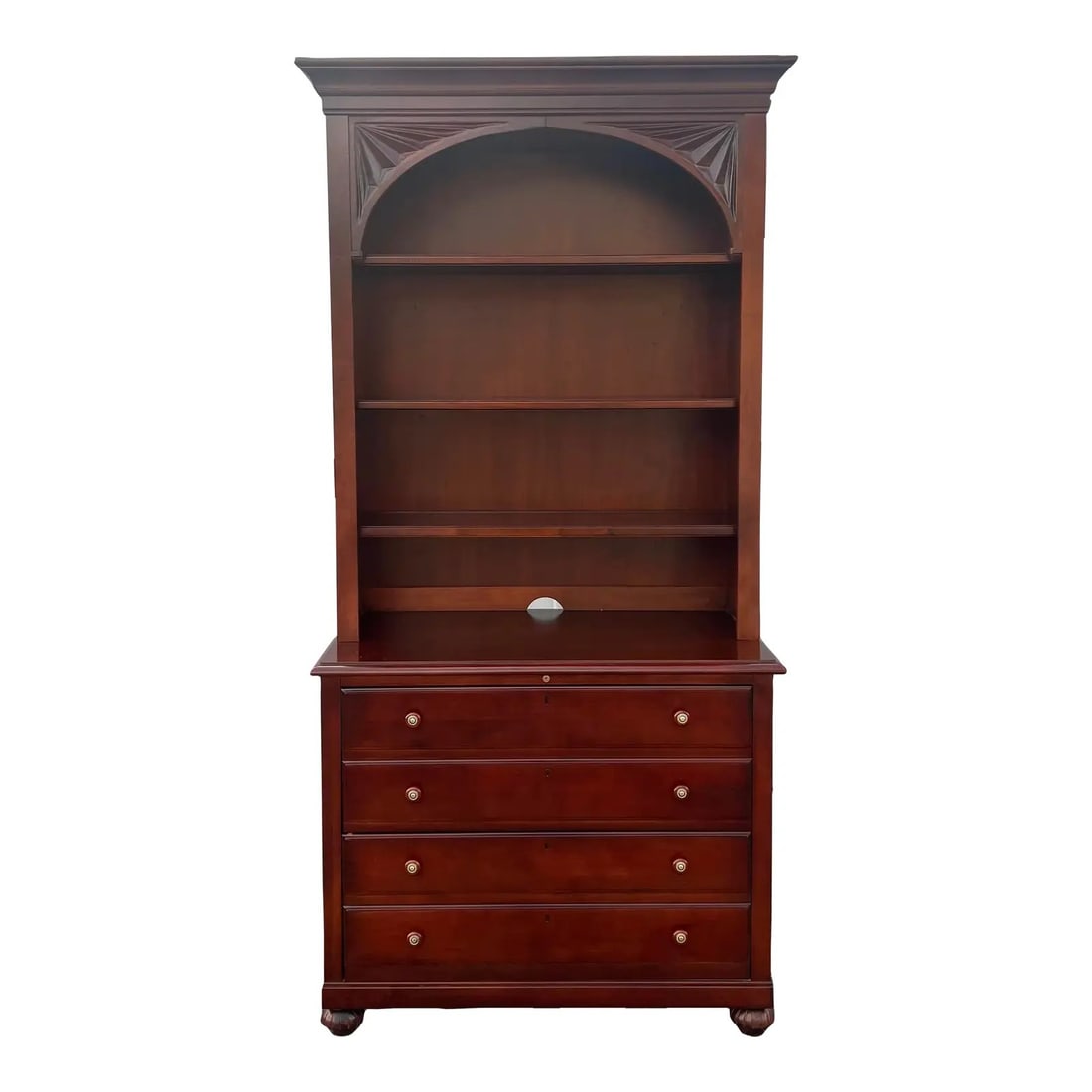 ETHAN ALLEN BRITISH CLASSICS BOOKCASE W FILING CABINET (1 of 1)