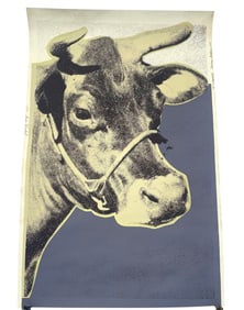 WARHOL 1971 COW WALLPAPER SCREENPRINT