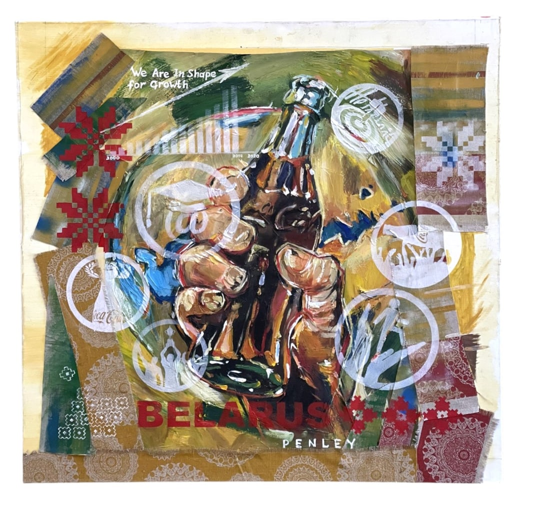 STEVE PENLEY (american b. 1964) ORIGINAL ACRYLIC PAINTING (1 of 3)