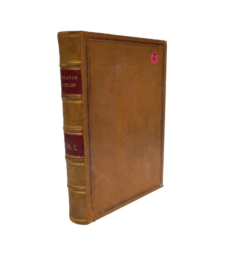 RARE ANTIQUE EDITION OF "ENGLAND'S BATTLES BY SEA AND LAND" BY LIEUT.-COLONEL WILLIAMS: Rare Antique Edition of England's Battles by Sea and Land from The Commencement of The Great French Revolution to Present Time Including Our Indian Campaigns and The Present Expedition Against Russian