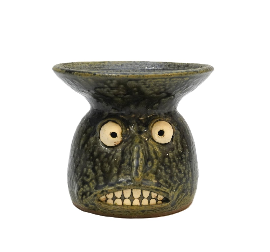 APPALACHIAN FACE POTTERY SIGNED JUG BY MATT LUCK (1 of 6)