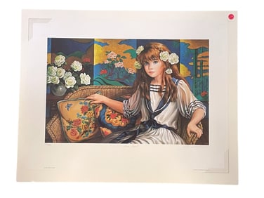 PATI BANNISTER (1929-2013) LOVE SEAT LTD ED LITHO