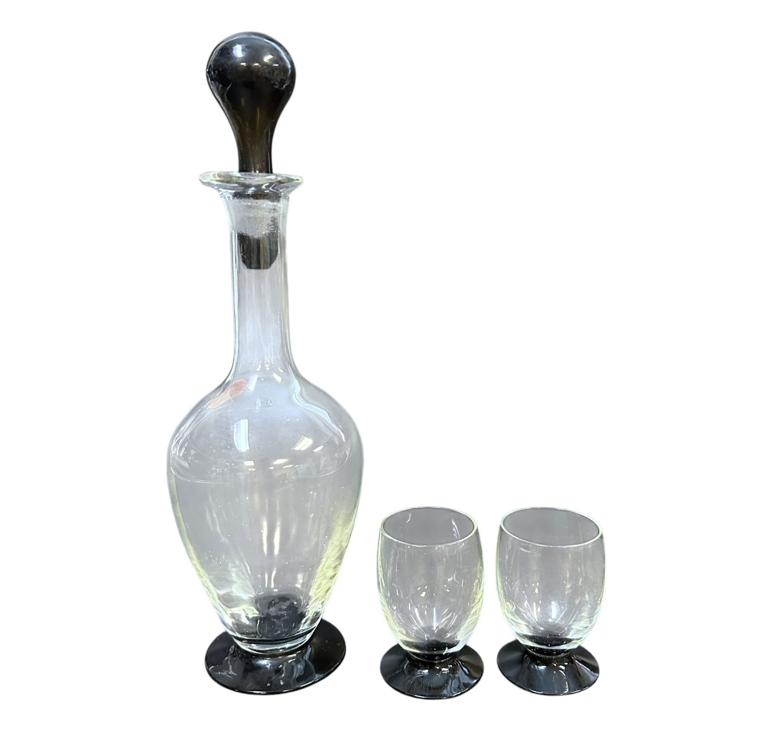 MCM ITALIAN BLOWN GLASS DECANTER AND GLASSES (1 of 1)