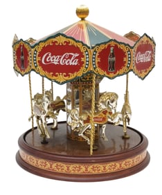 COCA COLA MUSICAL CAROUSEL BY FRANKLIN MINT