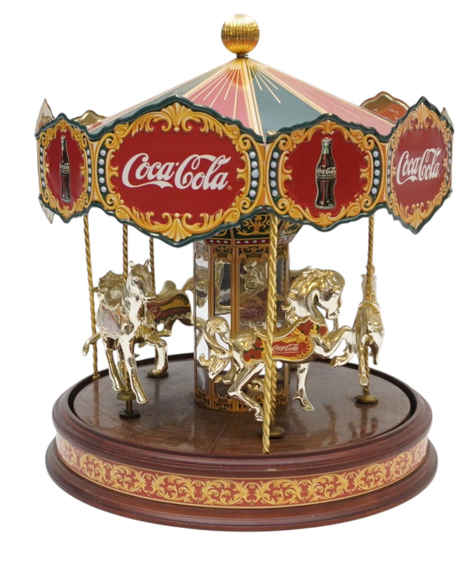 COCA COLA MUSICAL CAROUSEL BY FRANKLIN MINT (1 of 4)