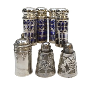 7 SALTS INCL 4 COBALT INSERT 2 STERLING OVERLAY