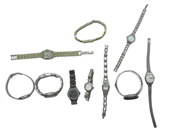 10 VINTAGE LADIES WATCHES ANNE KLEIN - SEIKO - FOSSIL