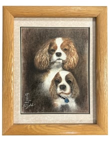 ORIGINAL PASTEL CAVALIER KING SPANIELS
